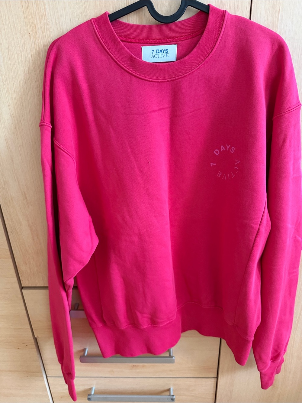 7 Days Active Pink Crewneck Sweatshirt